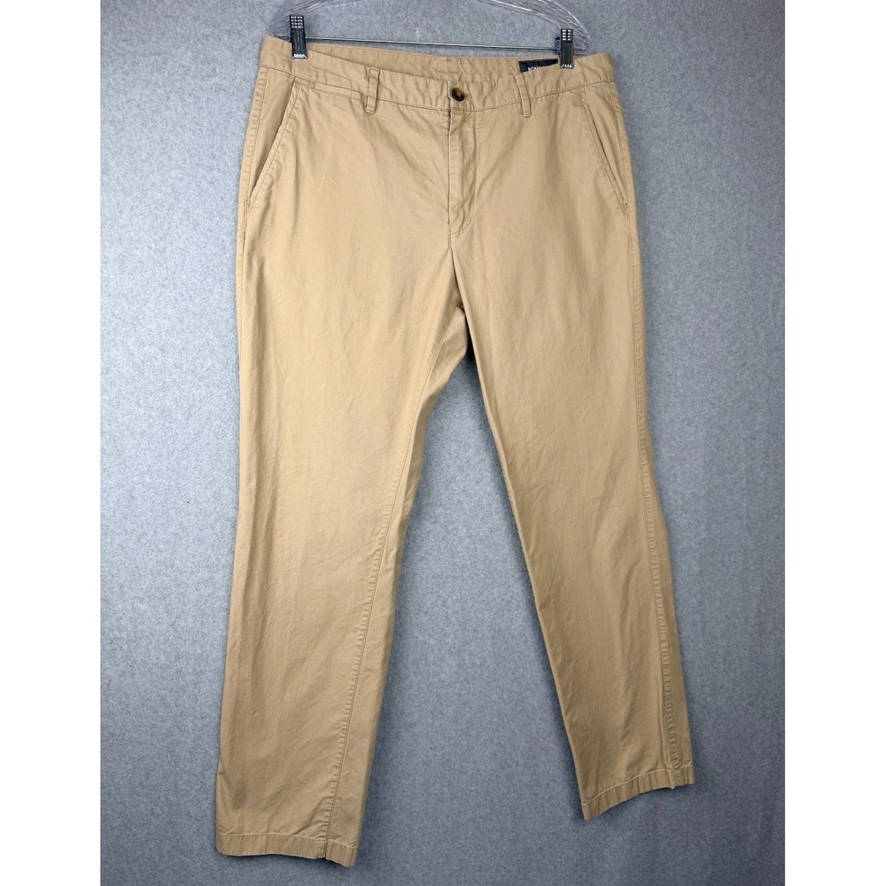 Bonobos Slim Fit Khaki Chino Pants Men's Size 36x32 Beige Cotton